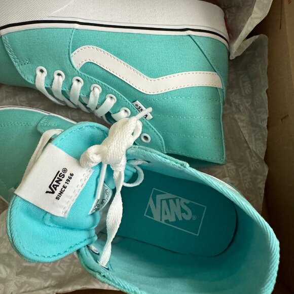 Vans filmore hi Tapere canvas aqua sky blue women’s sz 8WM platform new with box - Picture 6 of 9